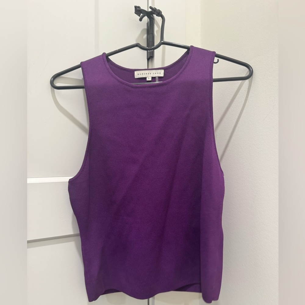 Endless Rose Vibrant Purple Tank Top
